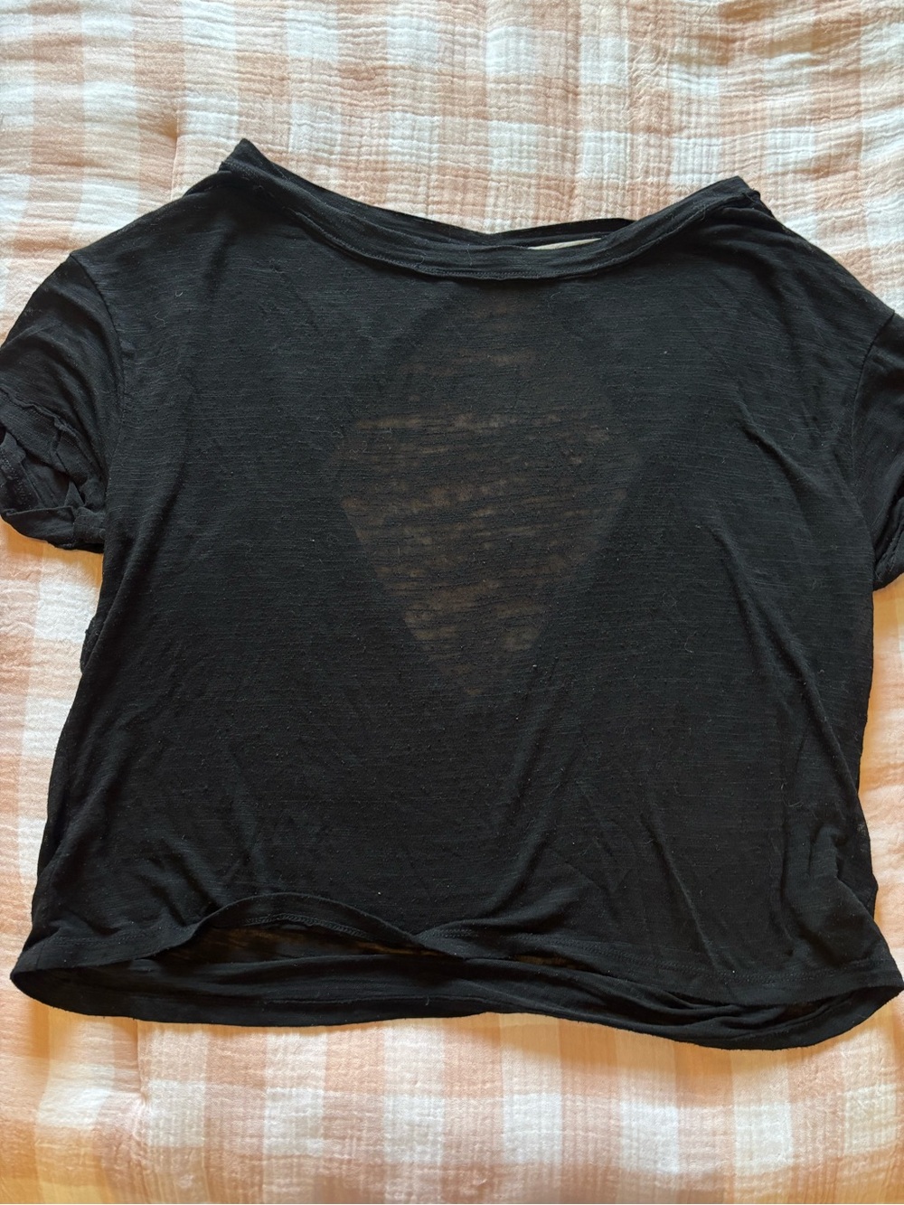 We the free - Black open back tee. Size S.